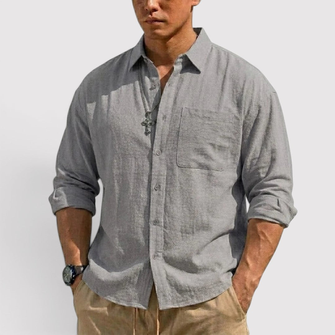 Michael Sydney men's all-season shirt, front view