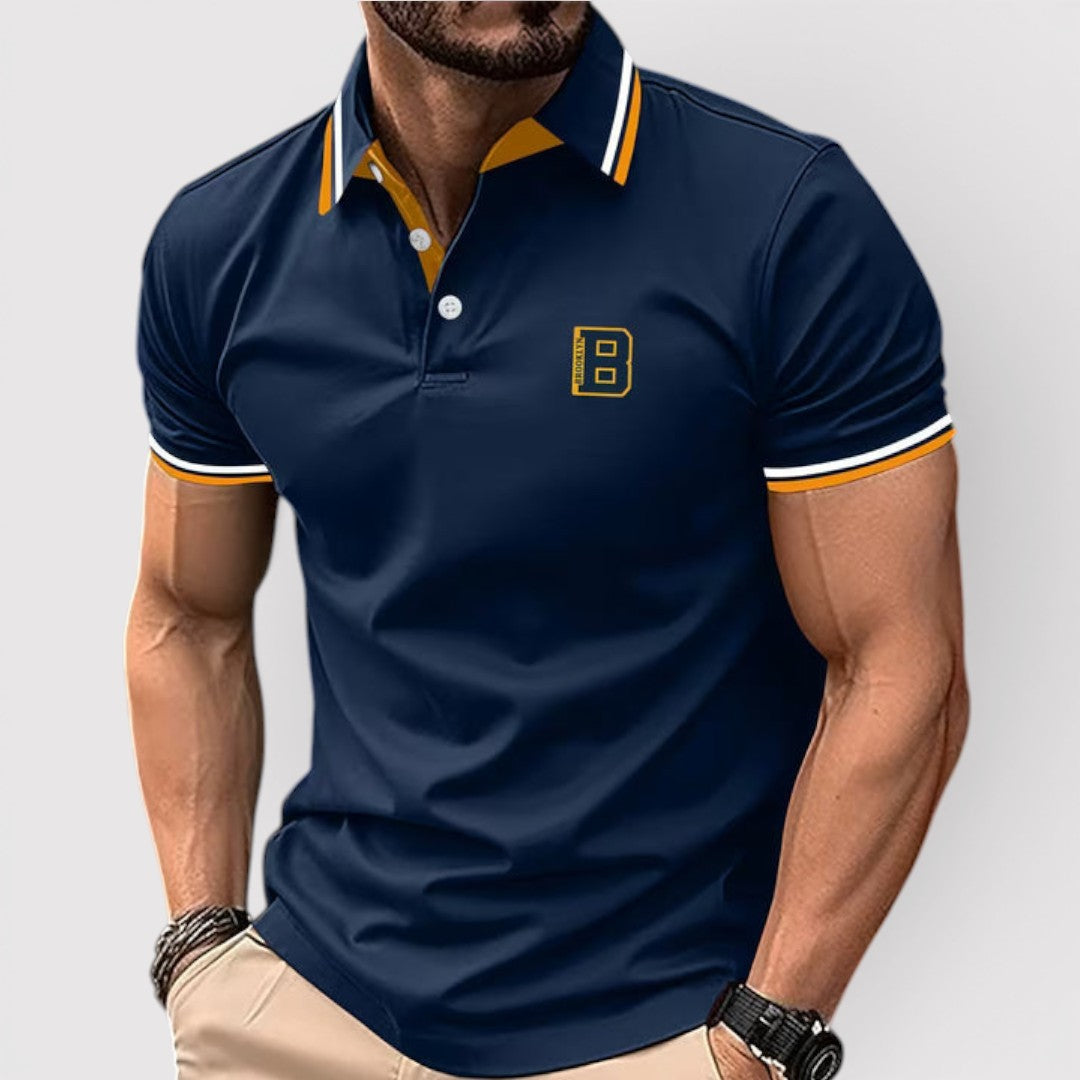 Michael Sydney men's polo shirt, front view
