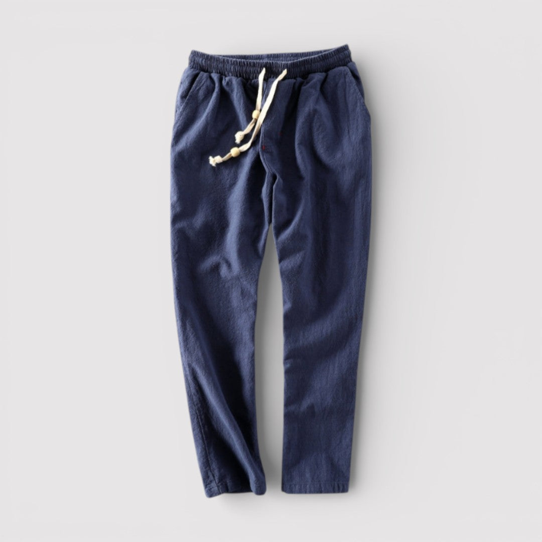 Michael Sydney men's airy pants, front view