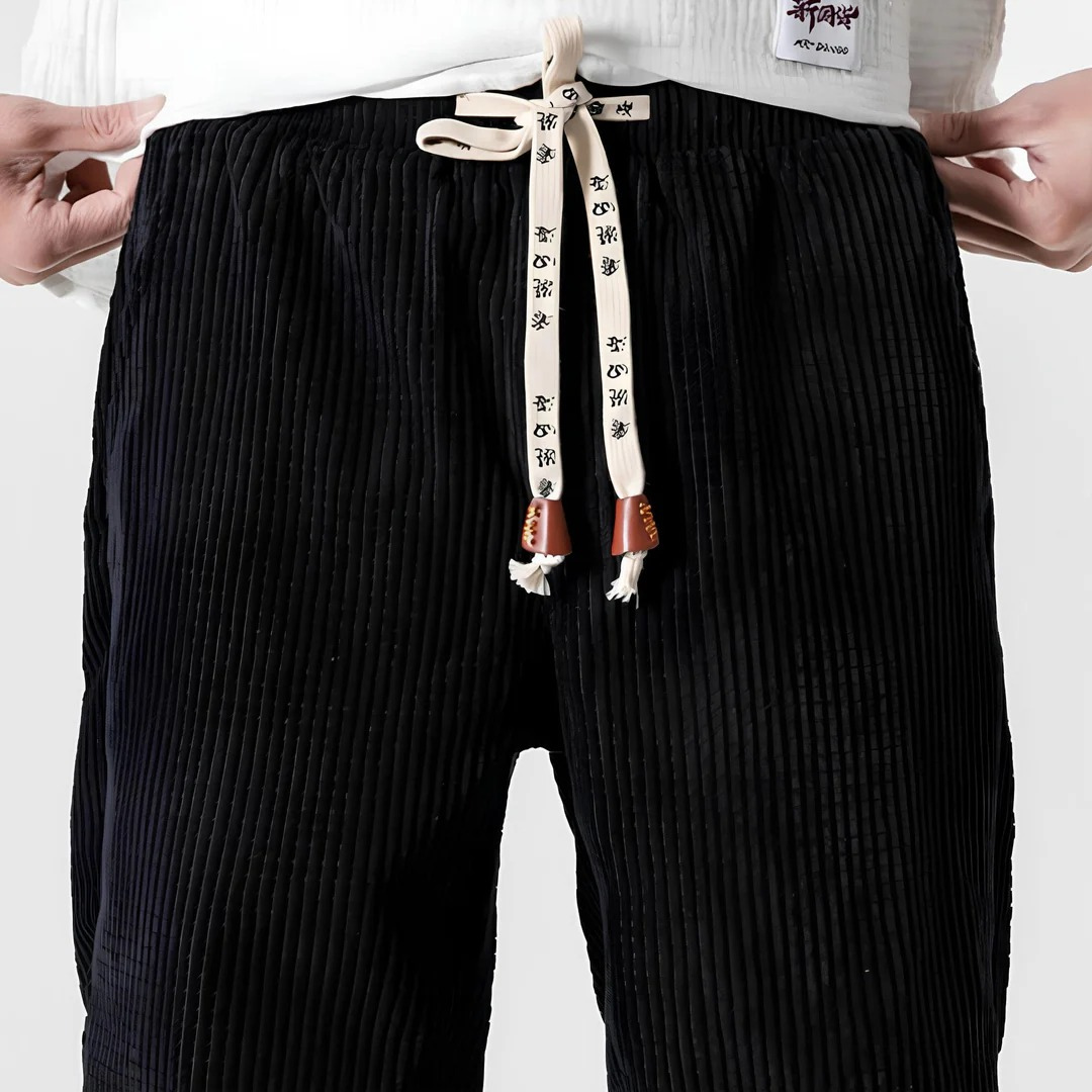 Michael Sydney men's textured pants, front view