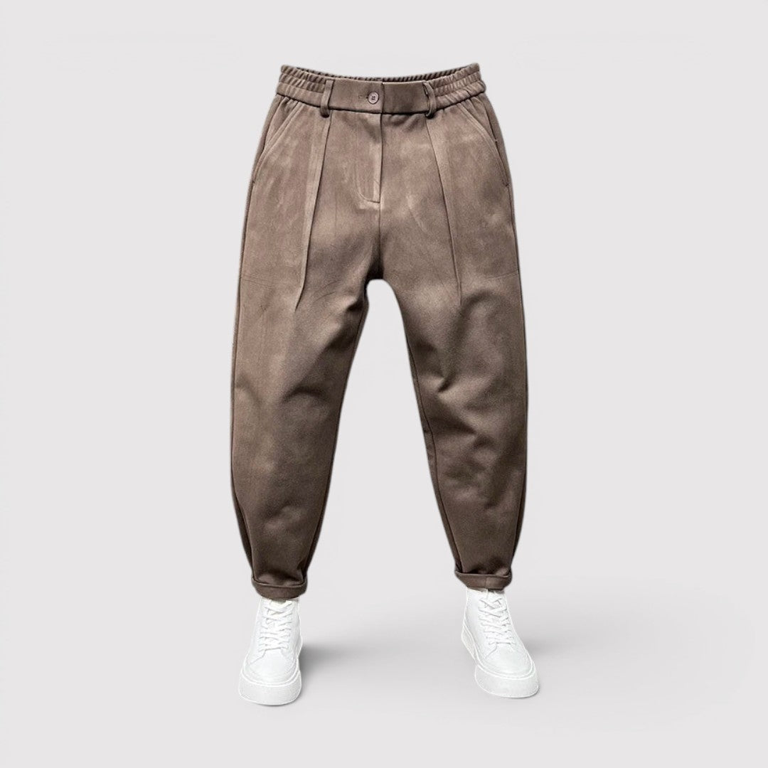 Michael Sydney men's pants with tapered cut, front view