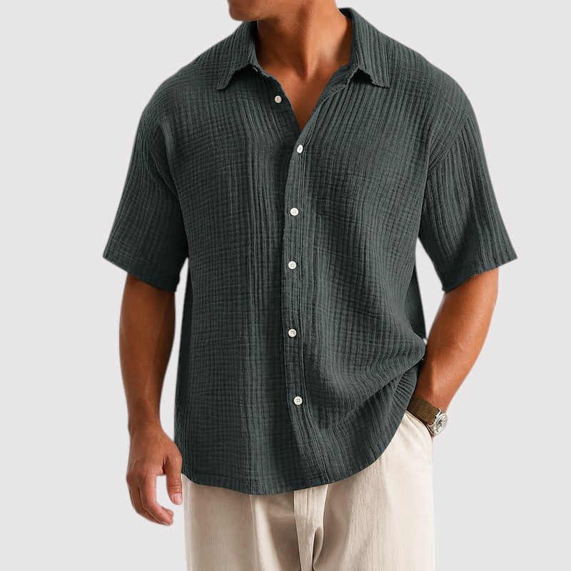 Michael Sydney men's lightweight summer shirt, front view