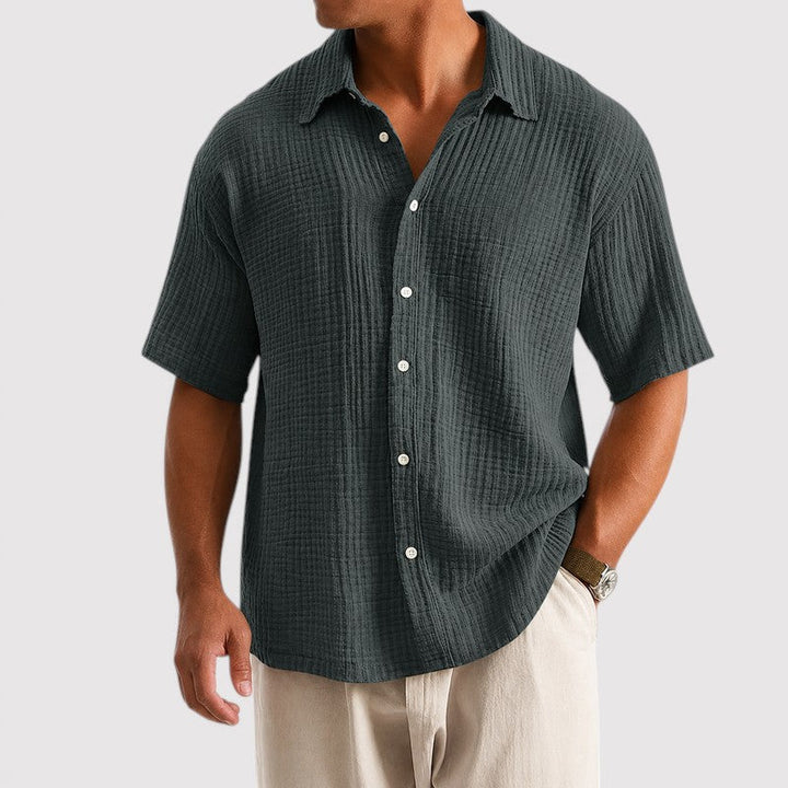 Michael Sydney men's lightweight summer shirt, front view