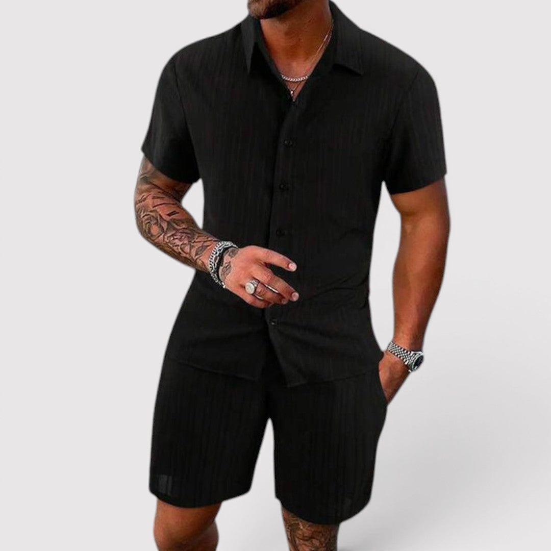 Michael Sydney men's summer set, front view