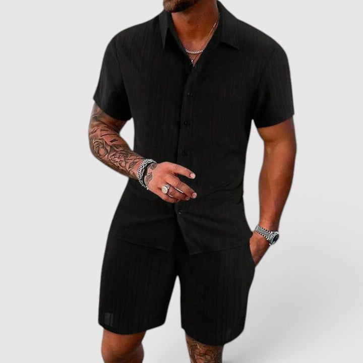 Michael Sydney men's summer set, front view