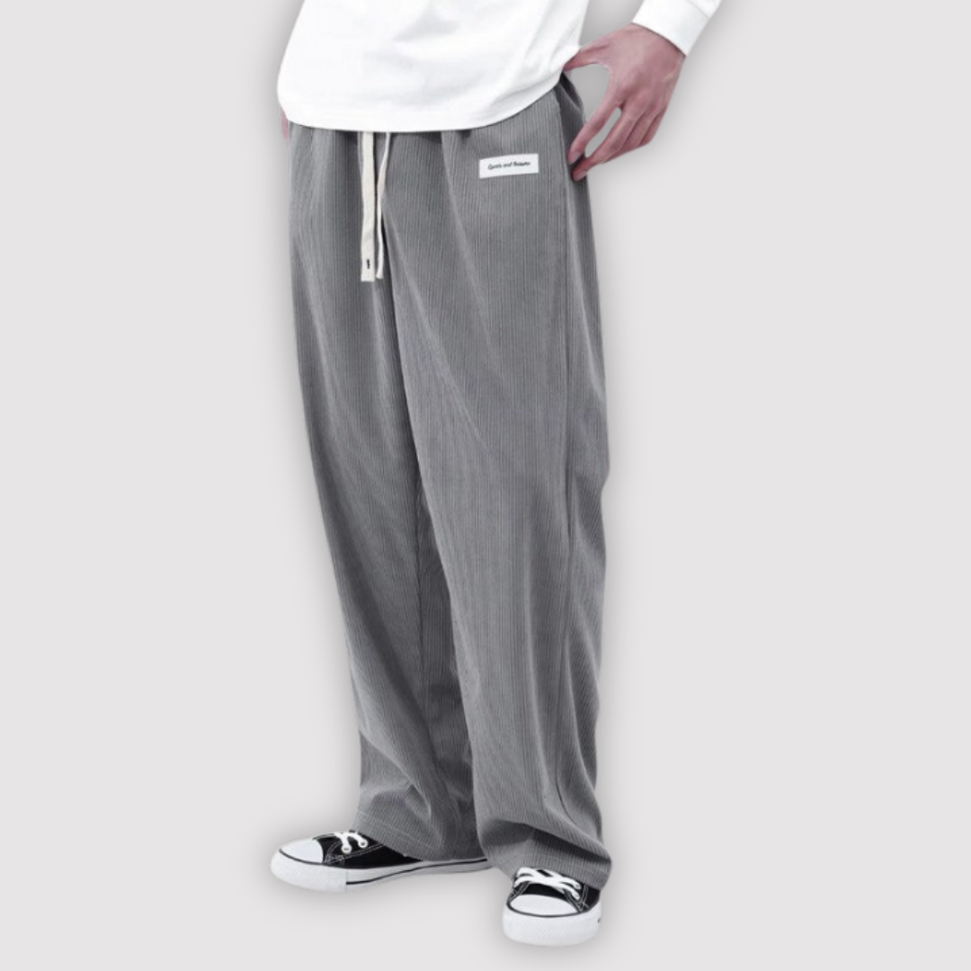 Michael Sydney men's wide-leg pants, front view
