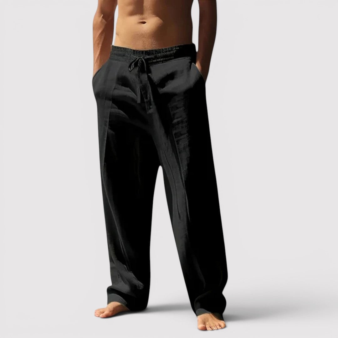 Michael Sydney men's wide-leg pants, front view