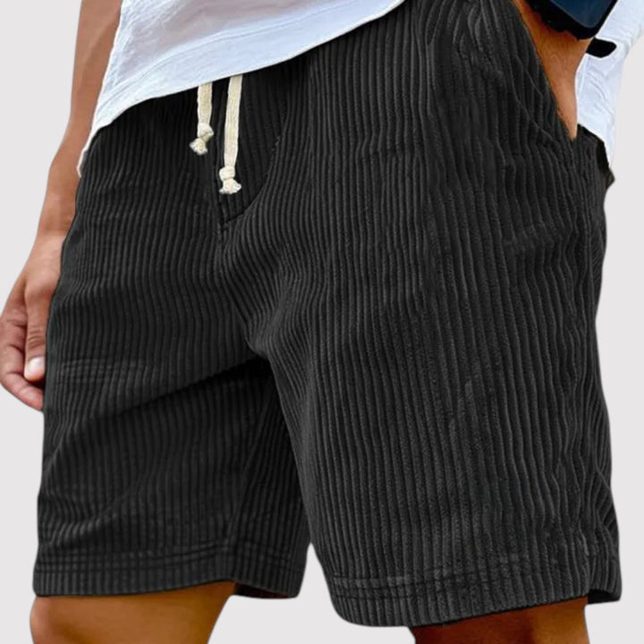 Michael Sydney men's ribbed shorts, front view