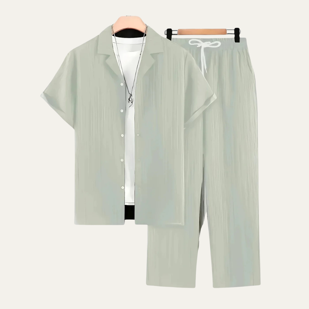 Michael Sydney men's summer set, front view
