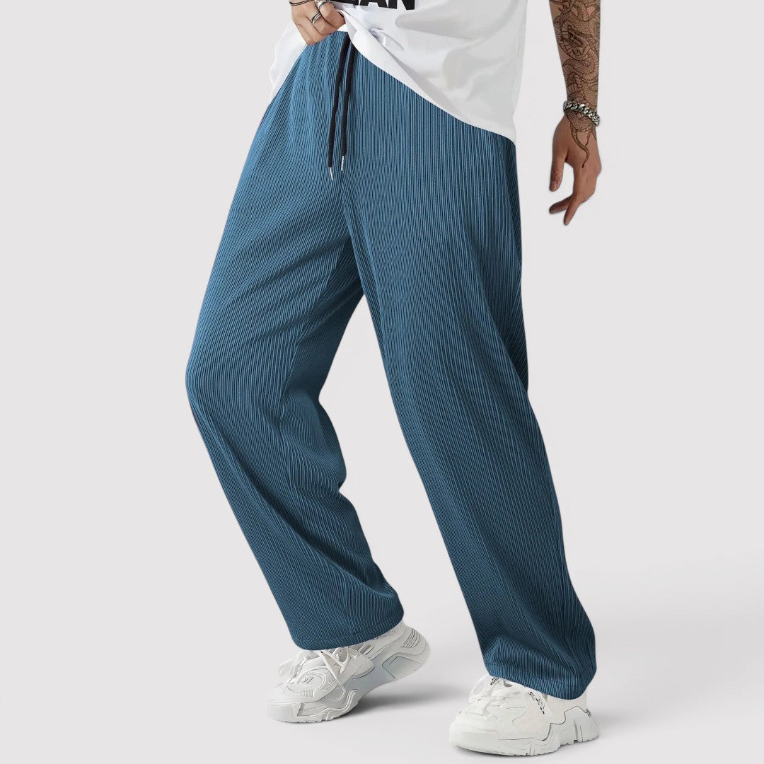 Michael Sydney men's pleated pants, front view