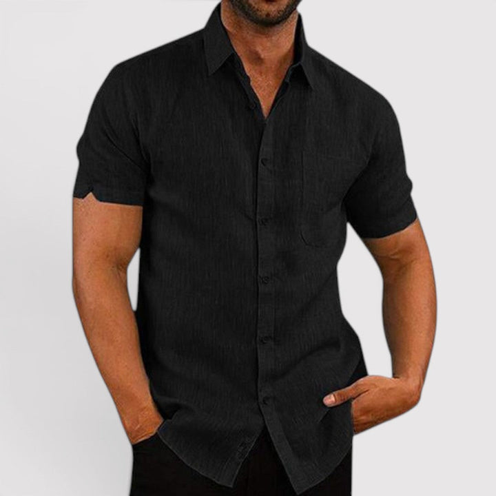 Michael Sydney men's short sleeve shirt, front view