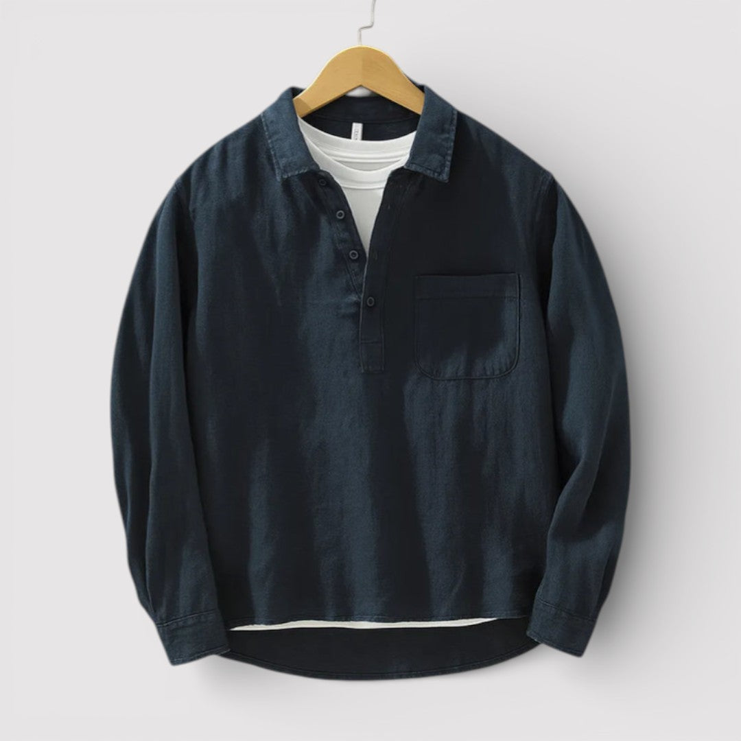 Michael Sydney men's long sleeve shirt, front view