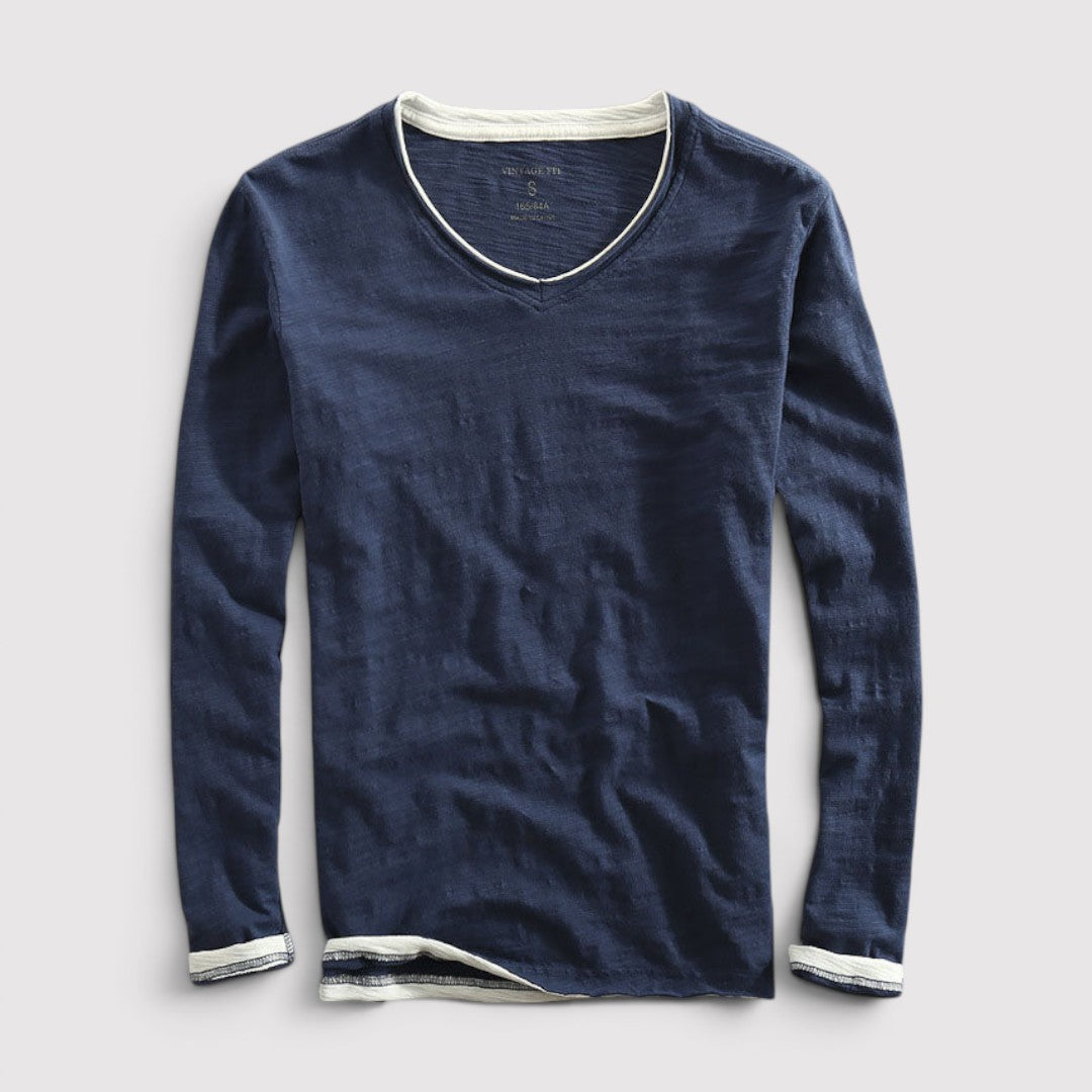 Michael Sydney men's long sleeve top, front view