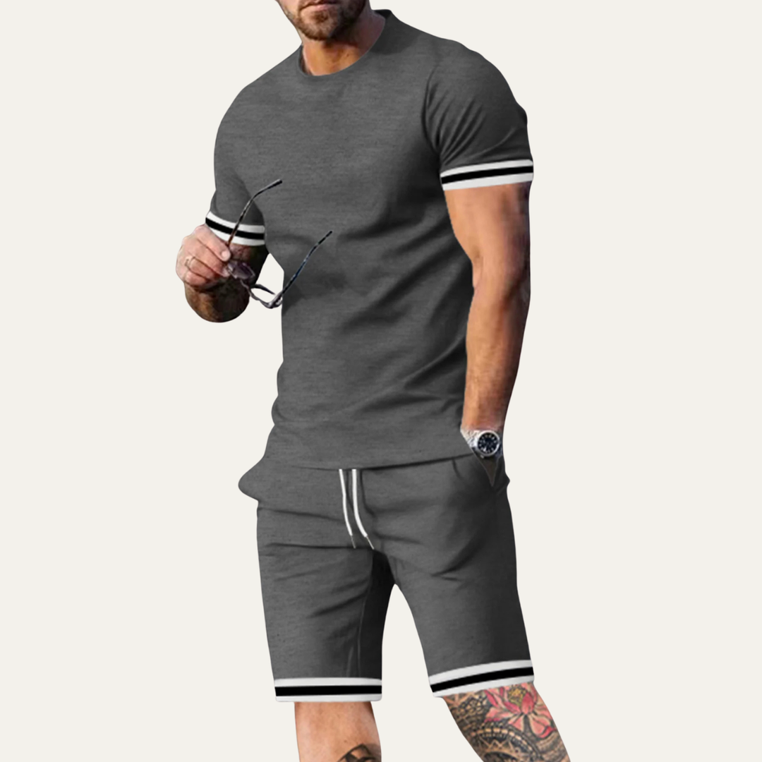 Michael Sydney men's summer set, front view