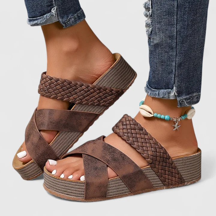 Nadia™ | Woven Comfort Sandals