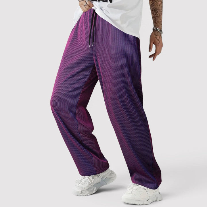 Michael Sydney men's pleated pants, front view