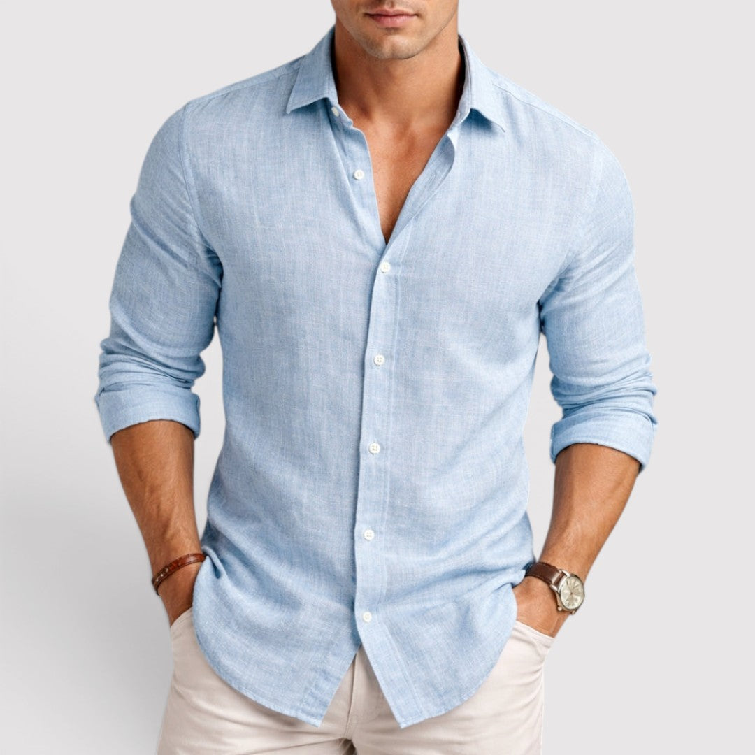 Michael Sydney men's long sleeve shirt, front view