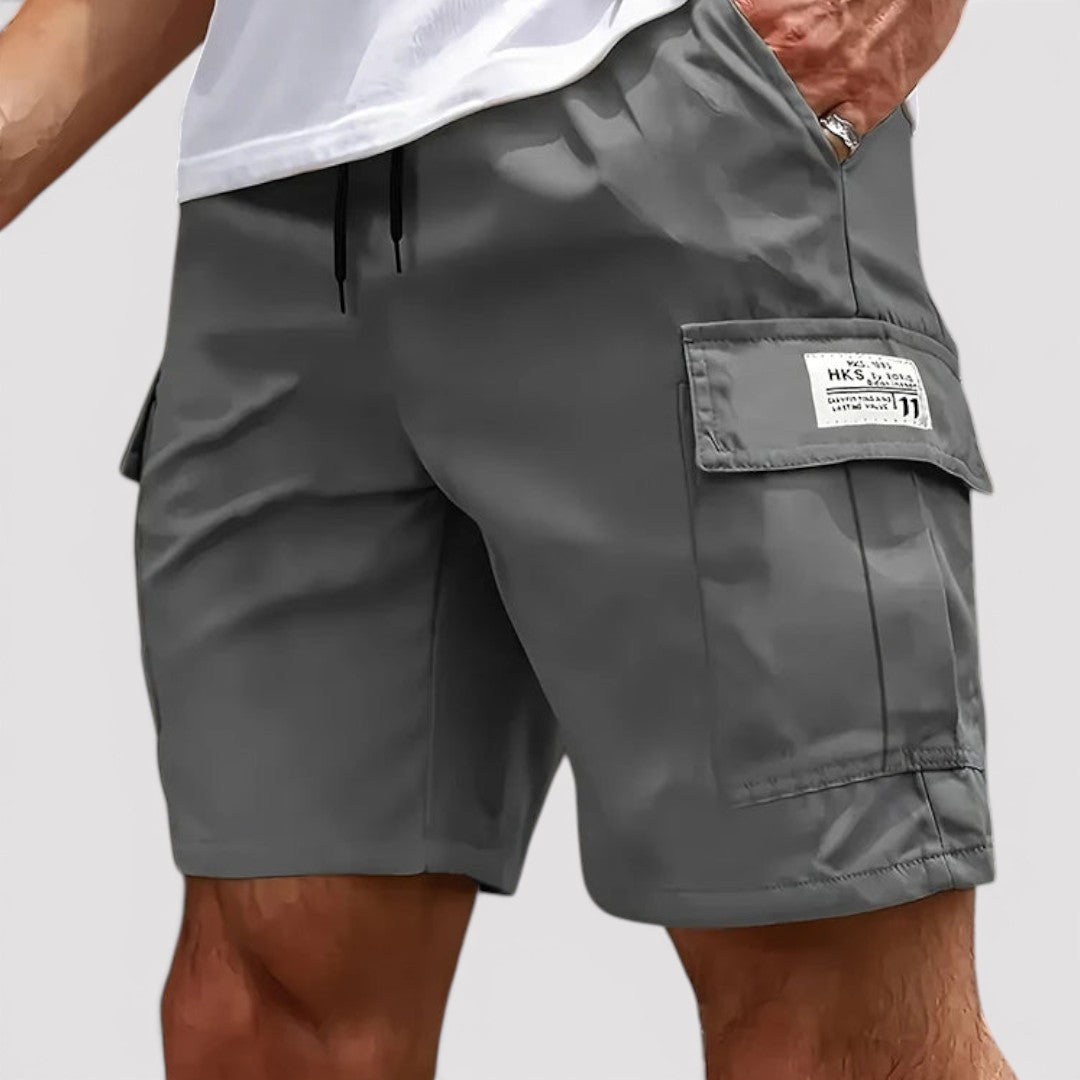Michael Sydney men's cargo shorts, front view