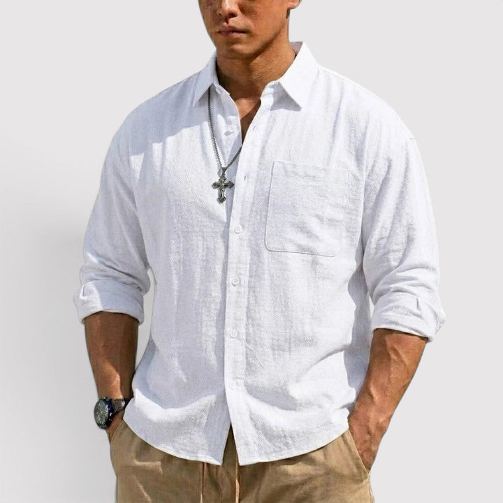 Michael Sydney men's all-season shirt, front view