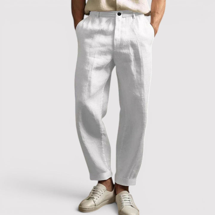 Michael Sydney men's airy pants for hot days, front view