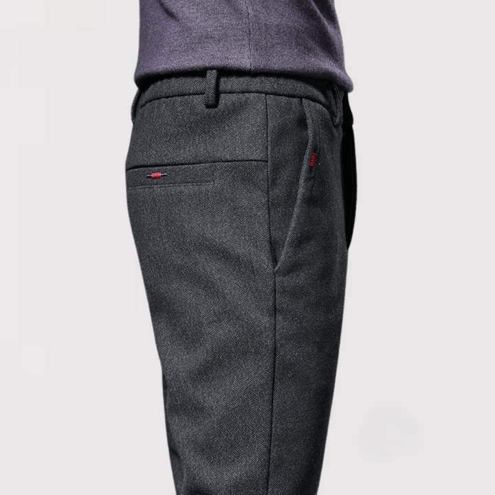 Michael Sydney men's pants with elastic waist, front view