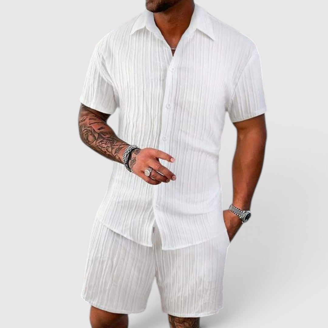 Michael Sydney men's summer set, front view