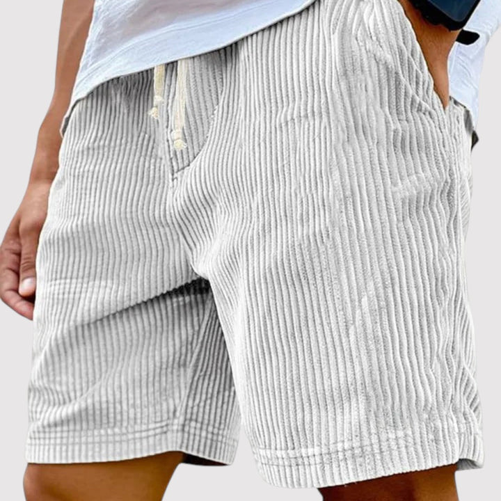 Michael Sydney men's ribbed shorts, front view