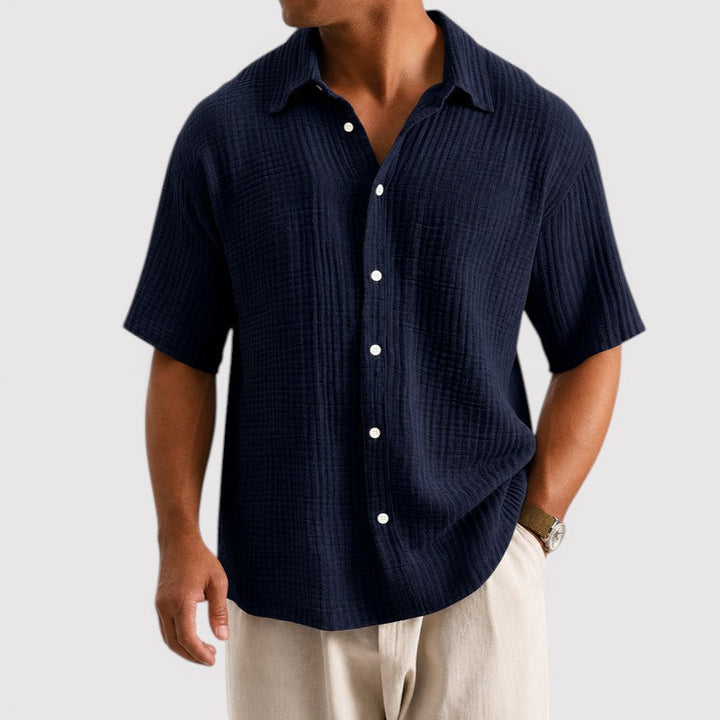 Michael Sydney men's lightweight summer shirt, front view
