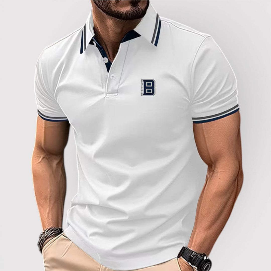 Michael Sydney men's polo shirt, front view