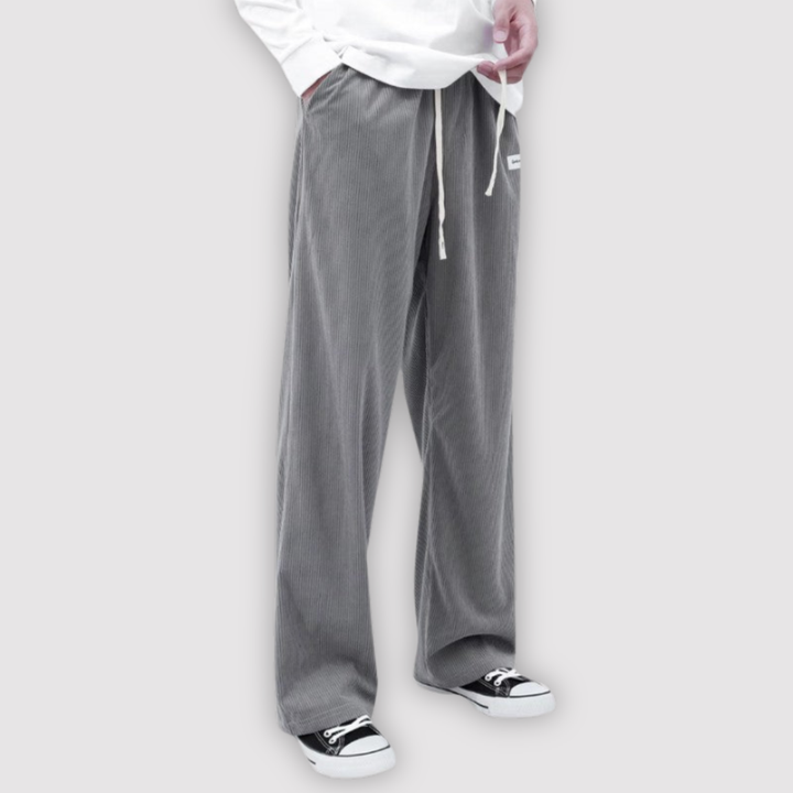 Michael Sydney men's wide-leg pants, front view