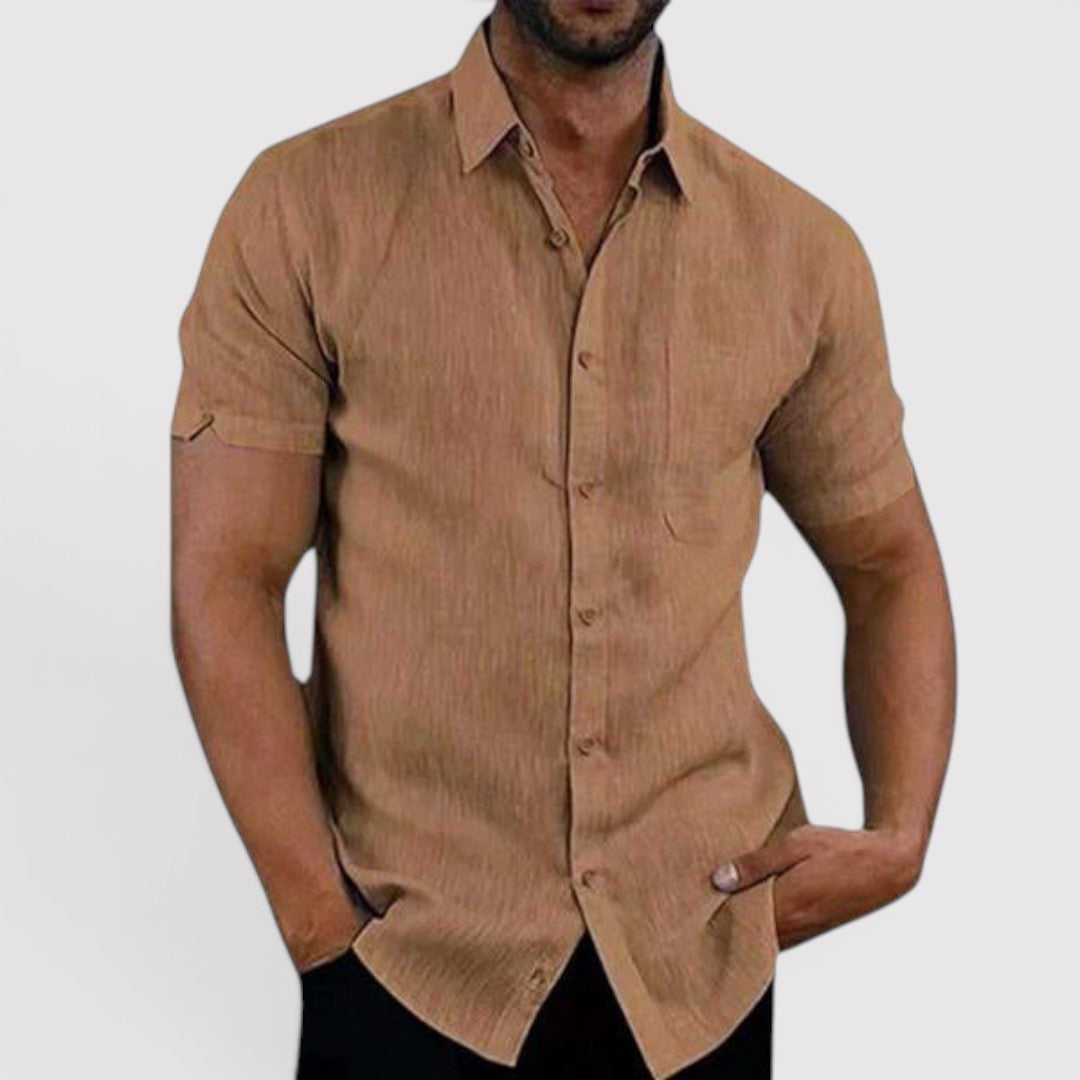 Michael Sydney men's short sleeve shirt, front view