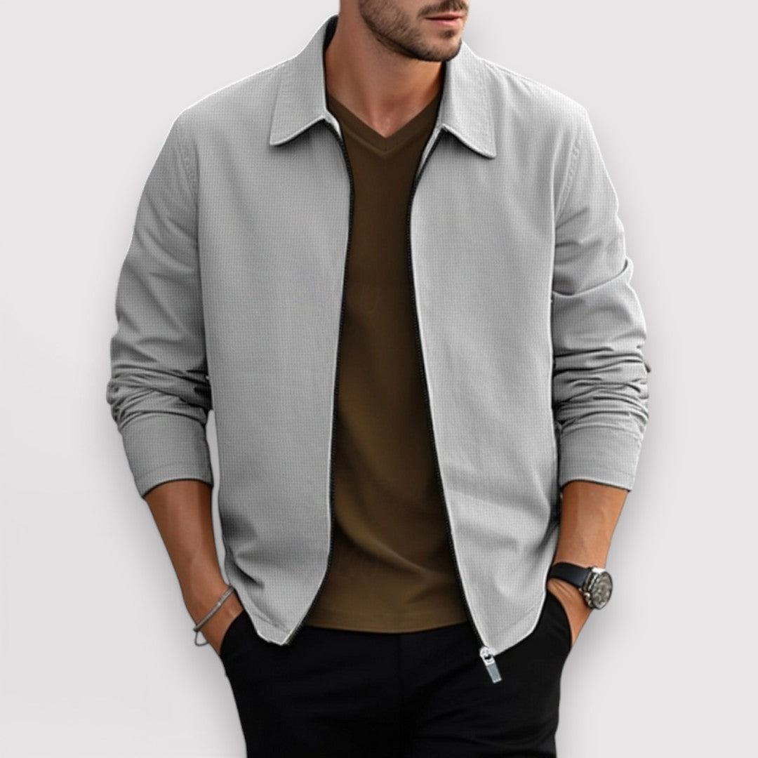 Michael Sydney men's structured jacket, front view