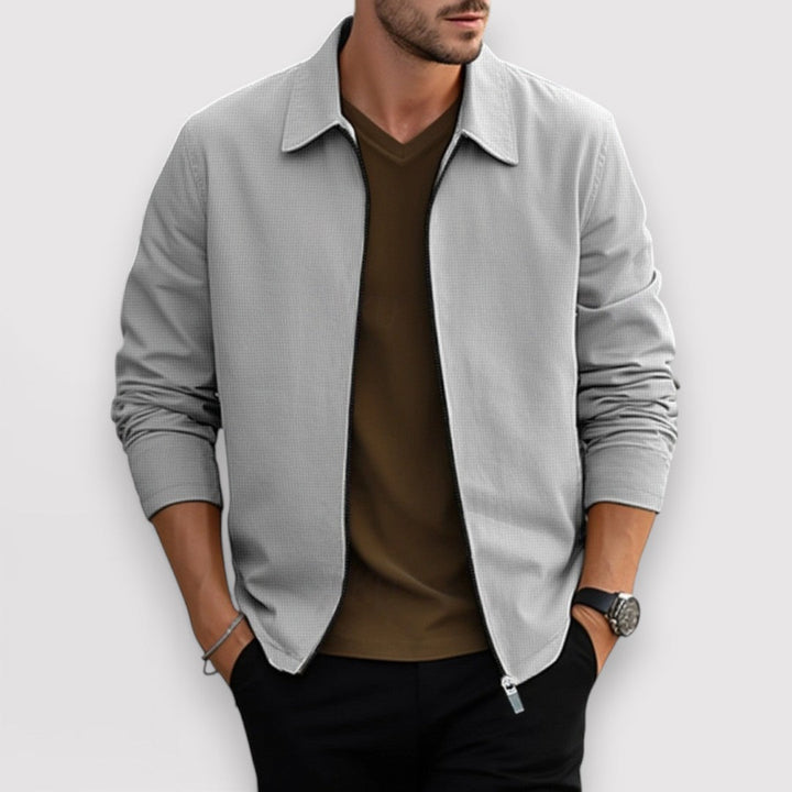 Michael Sydney men's structured jacket, front view