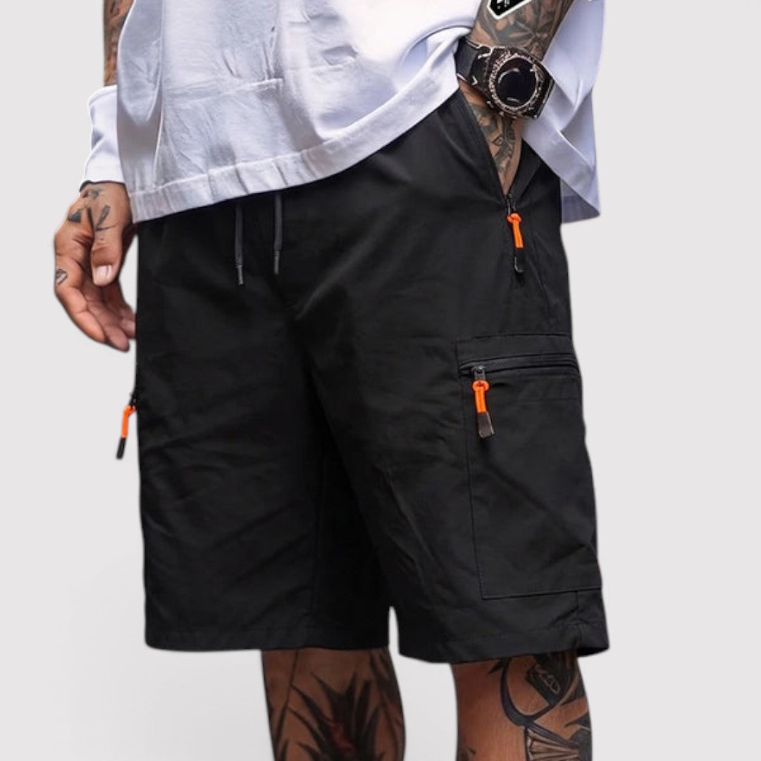 Michael Sydney men's cargo shorts, front view