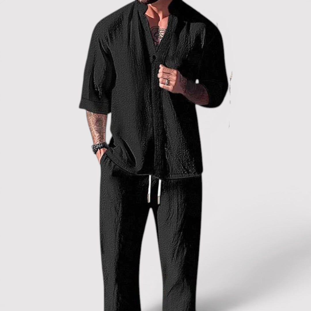 Michael Sydney men's summer set, front view