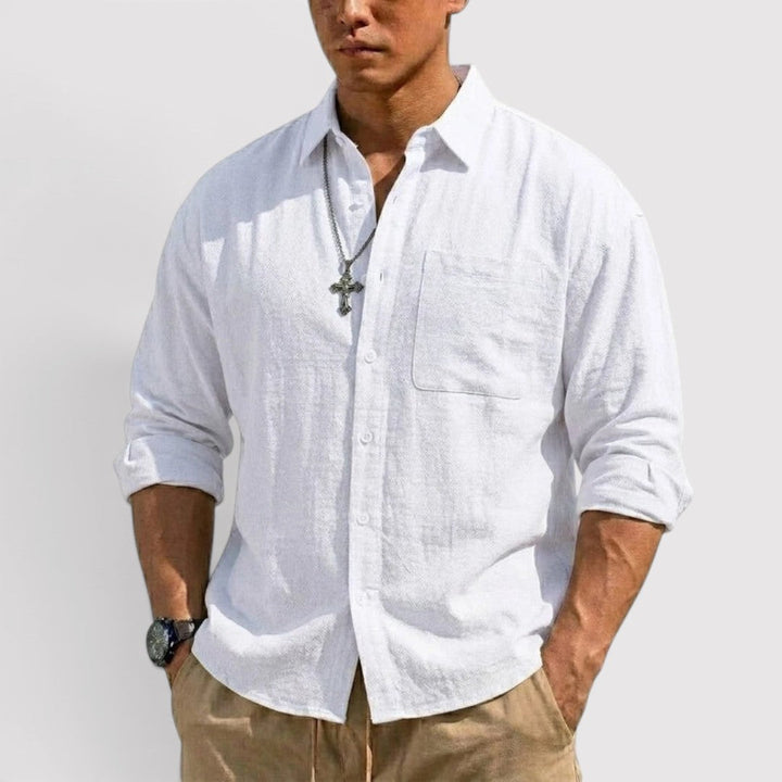 Michael Sydney men's long sleeve shirt, front view