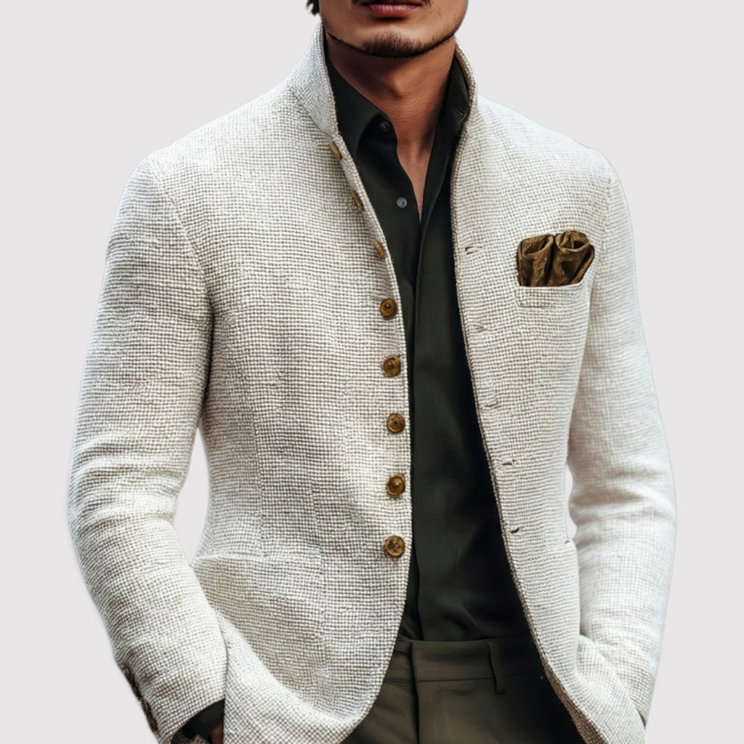 Michael Sydney men's lightweight blazer, front view