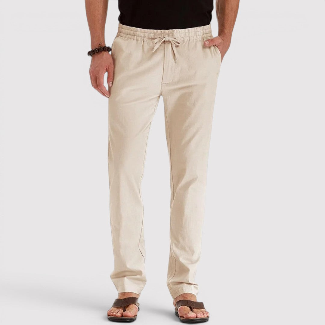 Michael Sydney men's relaxed-fit pants, front view