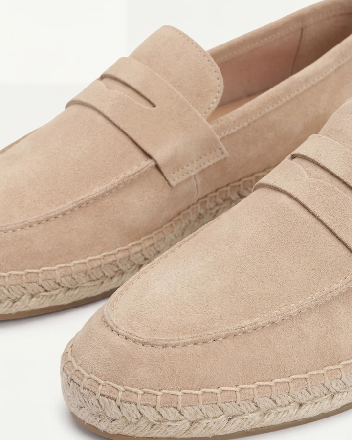 Michael Sydney men's espadrille in beige, front view