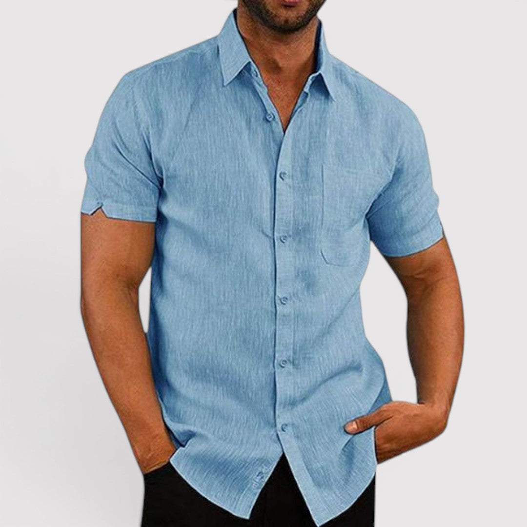 Michael Sydney men's short sleeve shirt, front view