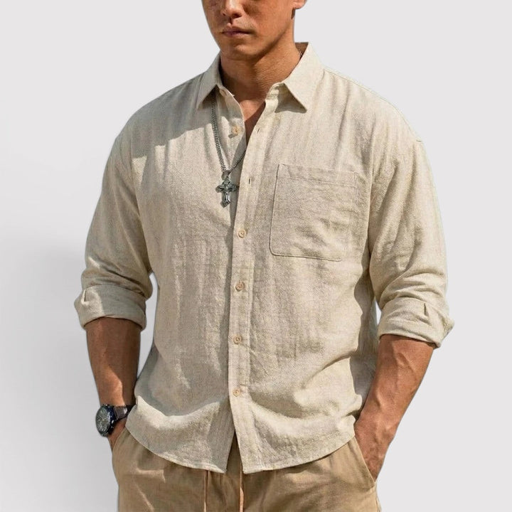 Michael Sydney men's all-season shirt, front view