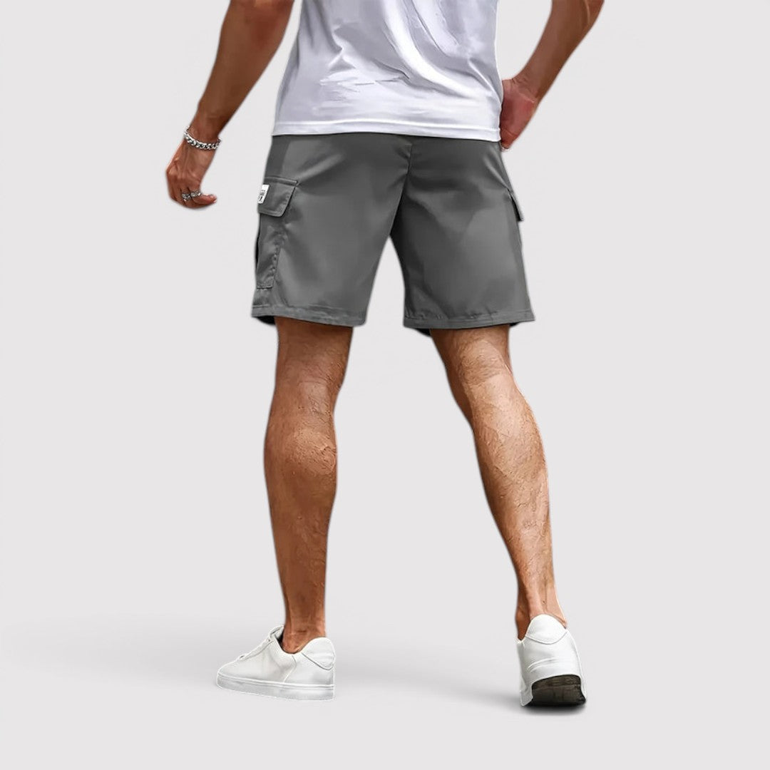 Michael Sydney men's cargo shorts, front view