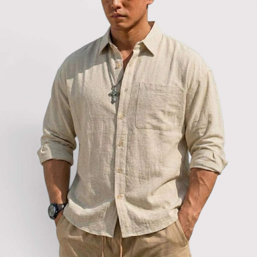 Michael Sydney men's long sleeve shirt, front view