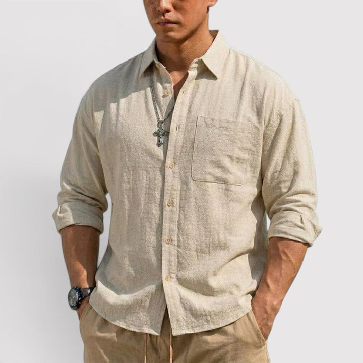 Michael Sydney men's long sleeve shirt, front view
