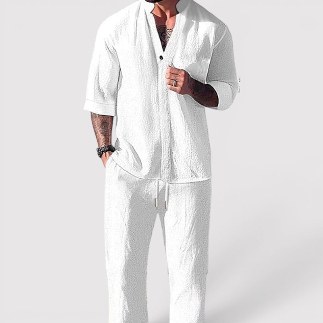 Michael Sydney men's summer set, front view