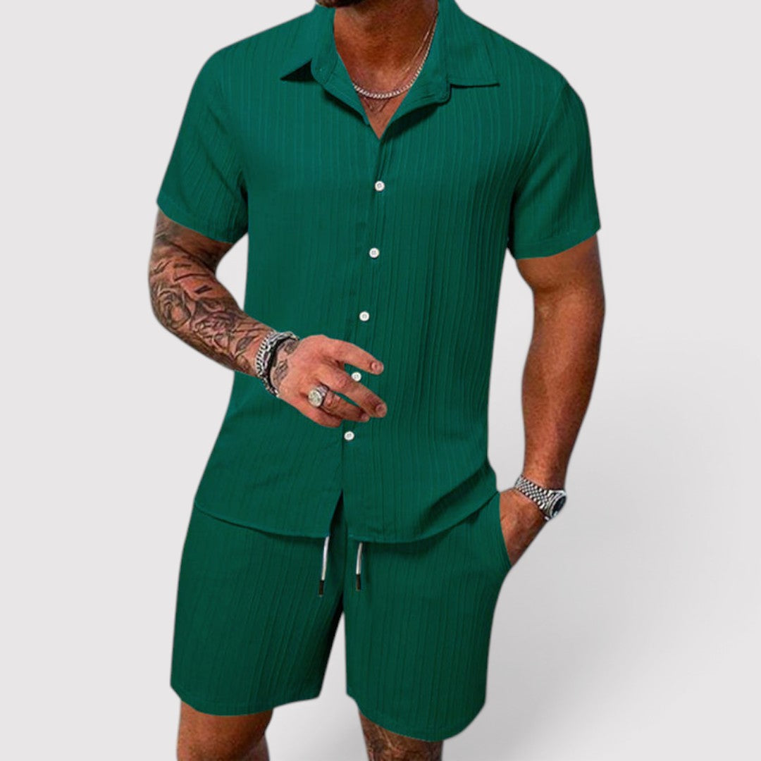 Michael Sydney men's summer set, front view