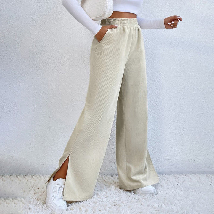 Yvette™ | Wide-Leg Ribbed Joggers