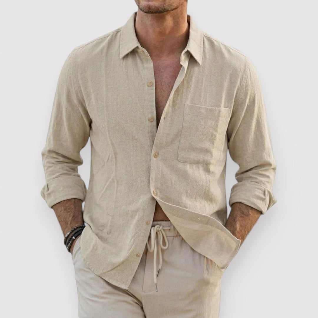 Michael Sydney men's long sleeve shirt, front view