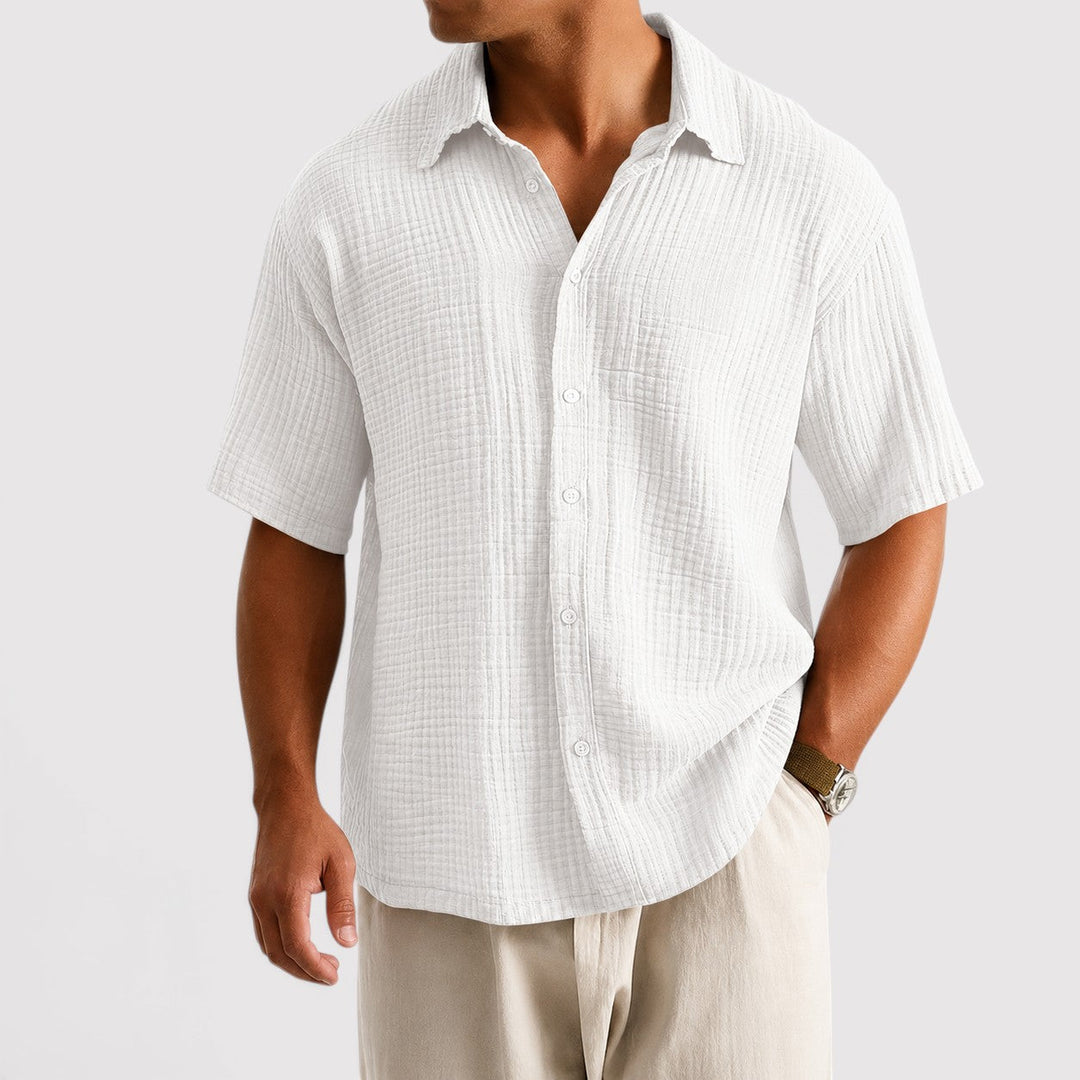 Michael Sydney men's lightweight summer shirt, front view