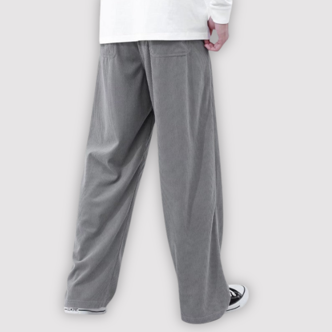 Michael Sydney men's wide-leg pants, front view